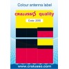 Colour antenna label