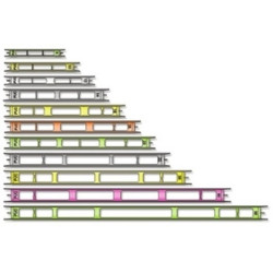 Rebríčky na forfakty šírka 1,5cm Rebríčky na forfakty šírka 1,5cm