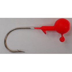 Jigová hlavička okrúhla - červená Jigová hlavička okrúhla - červená